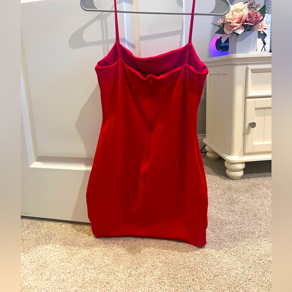 Red Lulus dress, homecoming or formal wear. Size medium.